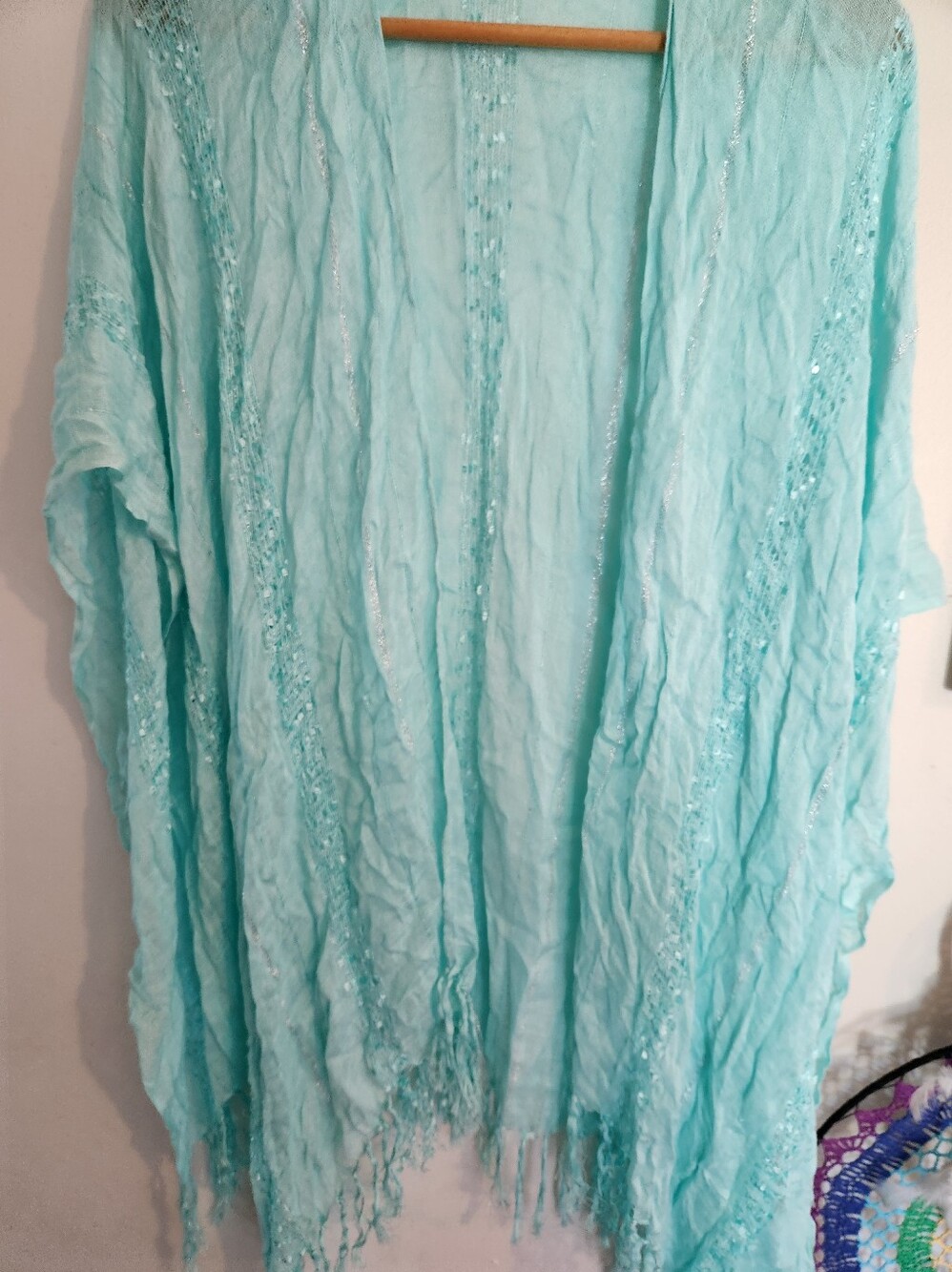 29 Palms Teal Shawl